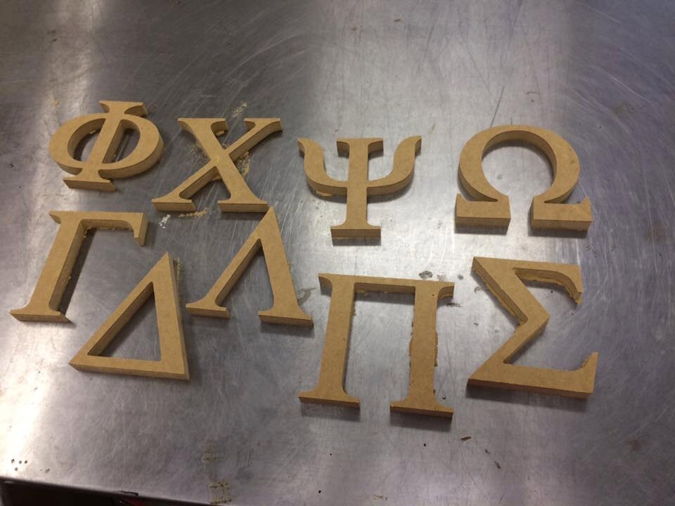 Order Online Unfinished Greek Craft Letters