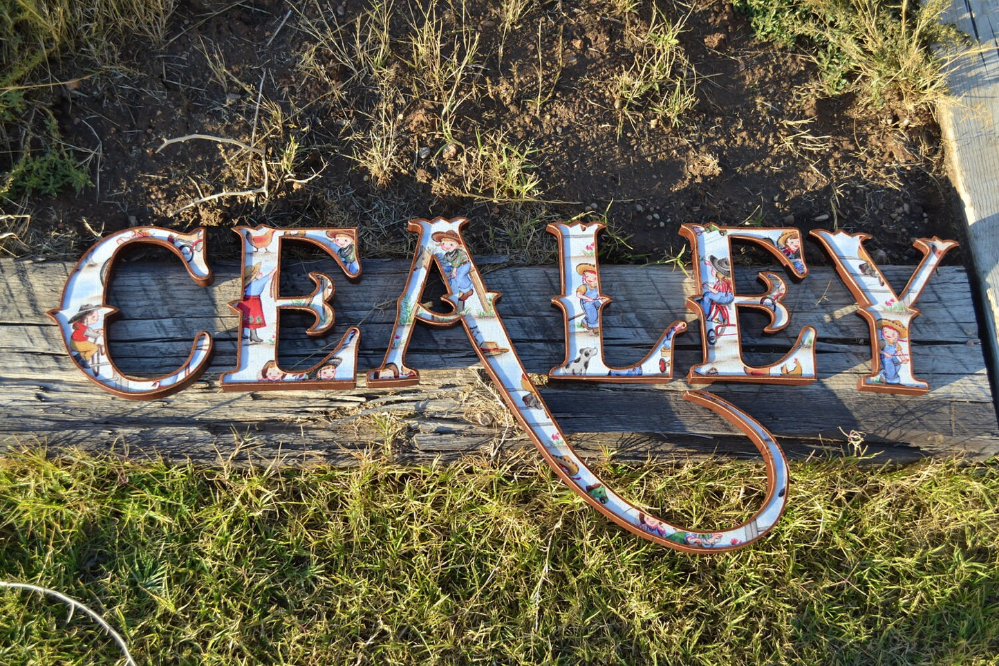 CEALEY - Little Cowgirl Wall Letters